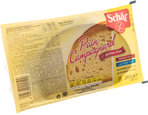Schar Pain Campagnard Tranche 240 gr 6575  -  Revogan