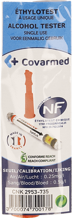 Alcohol Test Eenmalig Gebruik  -  Covarmed
