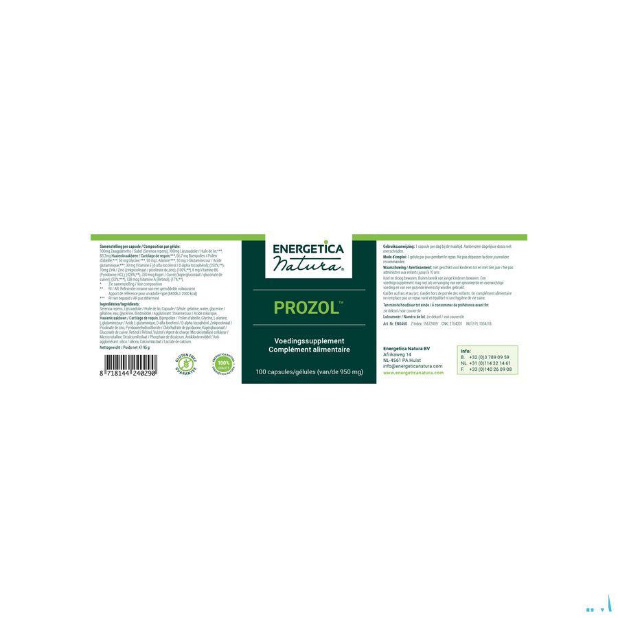 Prozol 100 gélules  -  Energetica Natura