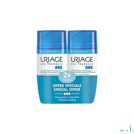 Uriage Deodorant Puissance 3 Roll On 2x50 ml