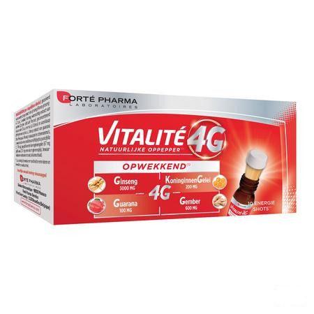 Vitalite 4g Opwekken Energie Shots 10  -  Forte Pharma