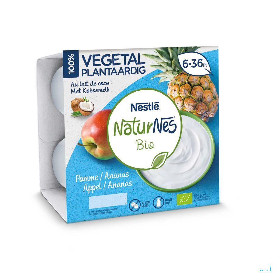 Naturnes Plantaardig Ananas Appel Pot 4X90G  -  Nestle