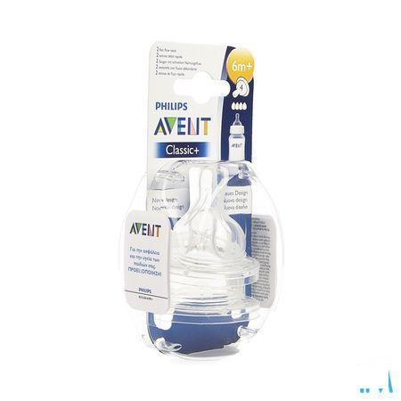 Philips Avent Tetine Fast 4trous 2 Scf634/27  -  Bomedys