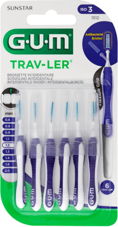 Gum Trav-ler Interdent.borsteltje 1,2mm 6 1512m6