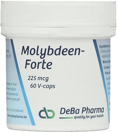 Molybdene Forte V-Capsule 60x225mcg  -  Deba Pharma