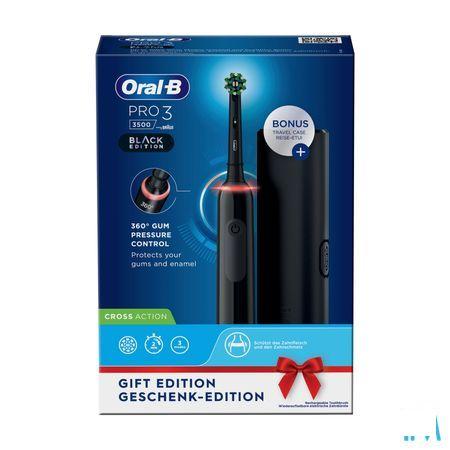 Oral-B Pro3 3500 Black Eb50Brb + Black Tc Box