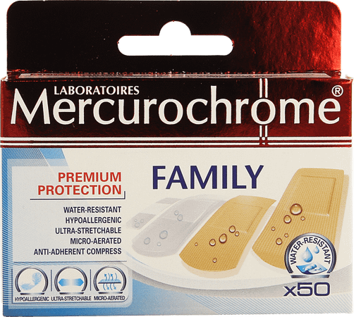 Mercurochrome Pleister Family 50  -  Urgo Healthcare