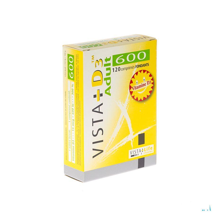Vista D3 600 Adult Smelttabletten 120 