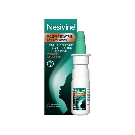 Nesivine 0,025% Sine Conserv Ped Spray Nas 10 ml