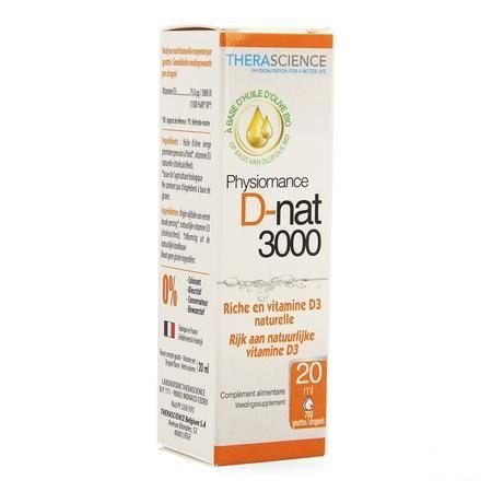 D-Nat 3000 Flacon Gouttes 20 Ml Physiomance PHY342  -  Therascience