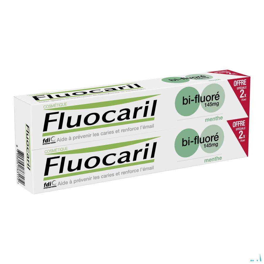 Fluocaril Tandpasta Bi-Fluore 145 Munt 2 x 75 ml