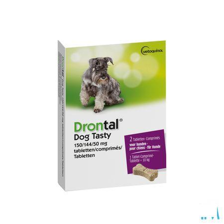 Drontal Tasty Bone 150/144/5 mg 10kg Dog Comprimes 2