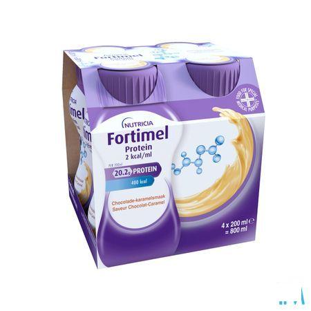 Fortimel Protein 2Kcal Karamel & Chocolade 4X200 ml