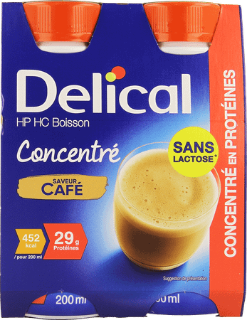 Delical Geconcentr. Koffie 4x200 ml  -  Bs Nutrition