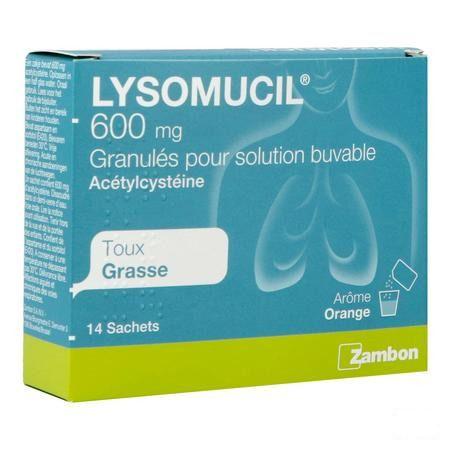 Lysomucil 600 Gran Zakjes 14 X 600 mg