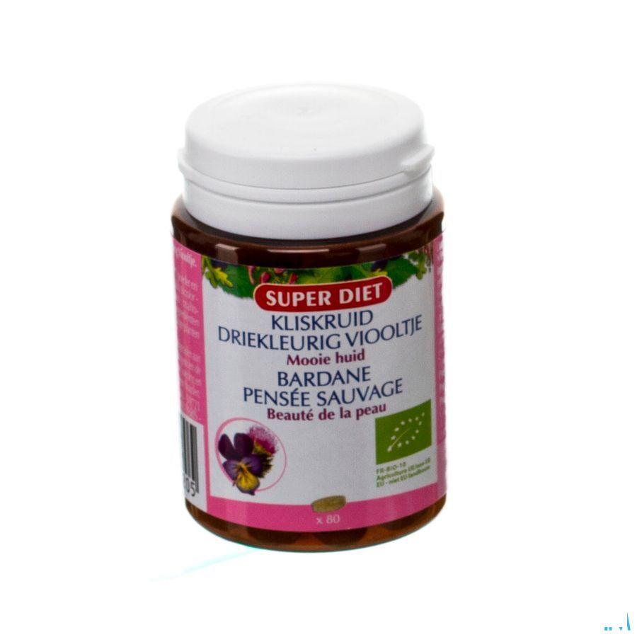 Super Diet Bardane-pensee Sauvage Bio Comprimes 80  -  Superdiet Laboratoires