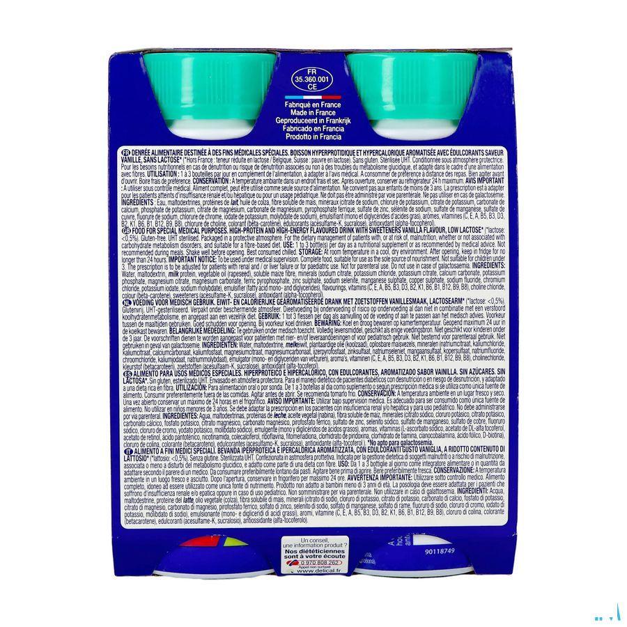 Delical Melkdrank Z/Suiker Vanille 4X200 ml