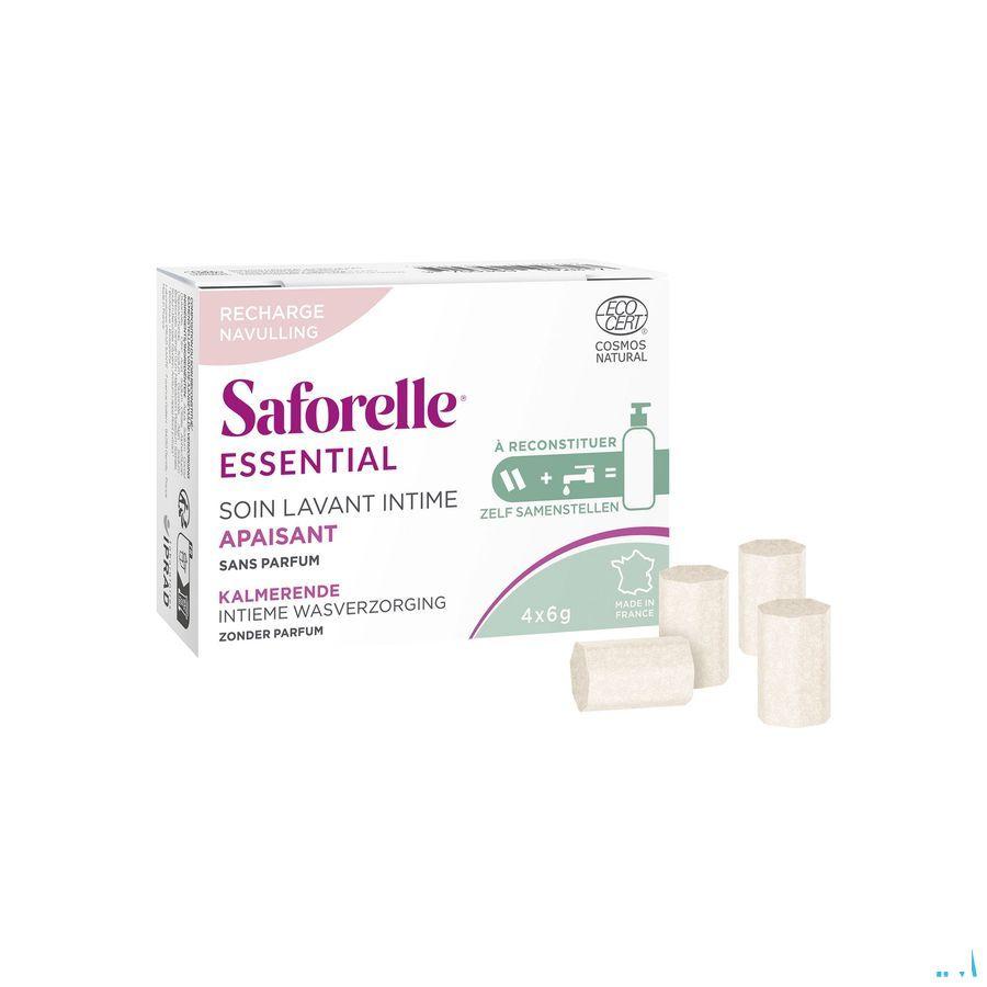 Saforelle Essent. Soin Lav.Int.Apais. Pdr Rech.4 x 6G