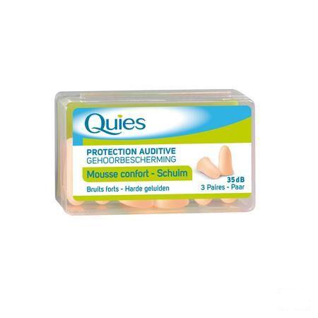 Quies Oordoppen Mousse Huidkleur 3 Paar  -  Quies