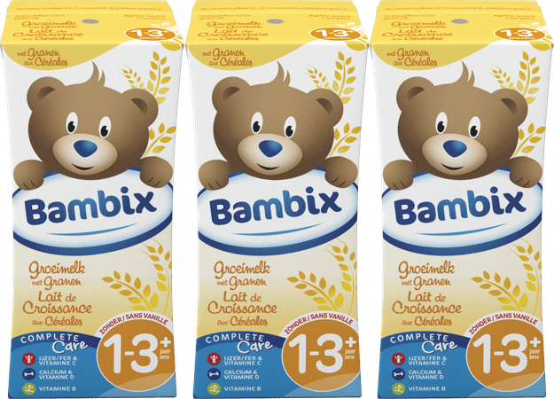 Bambix Lait Croissance Cereales-biscuite 3x200 ml 