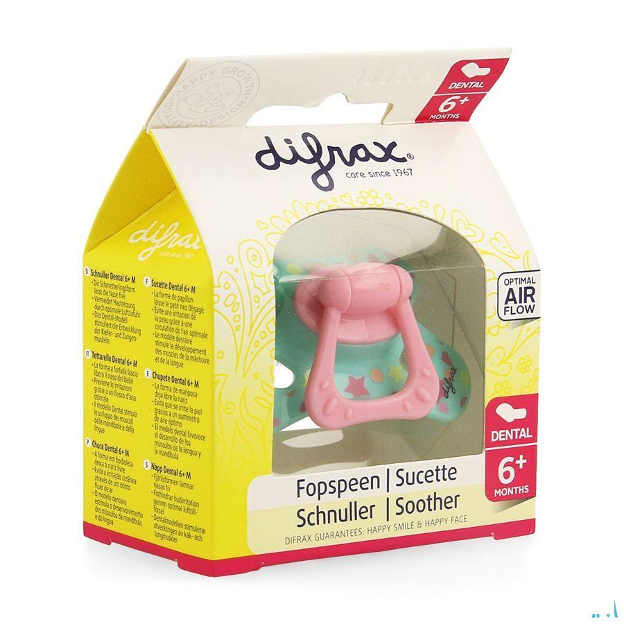 Difrax Fopspeen Sil Dental + ring + 6m 800  -  Difrax