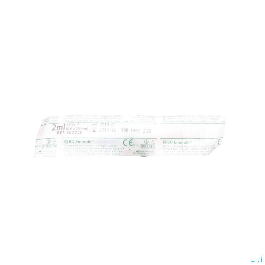 Bd Emerald Spuit 2  ml + Naald 23G 1 1 307740