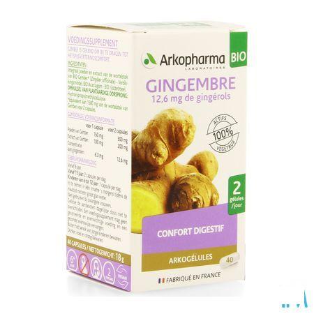 Arkogelules Gingembre Bio Capsule 40  -  Arkopharma