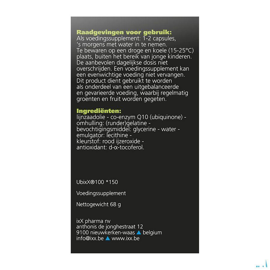 Ubixx 100 Capsule 150  -  Ixx Pharma