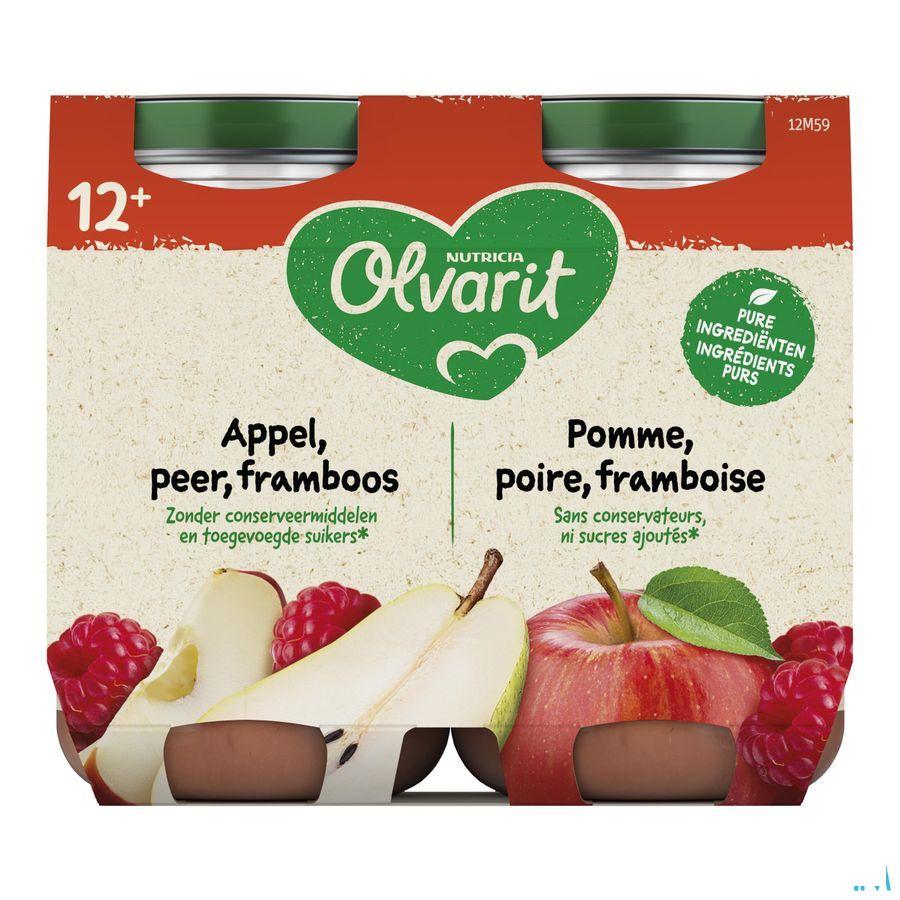 Olvarit Appel Peer Framboos 2x200 gr 12m55  -  Nutricia
