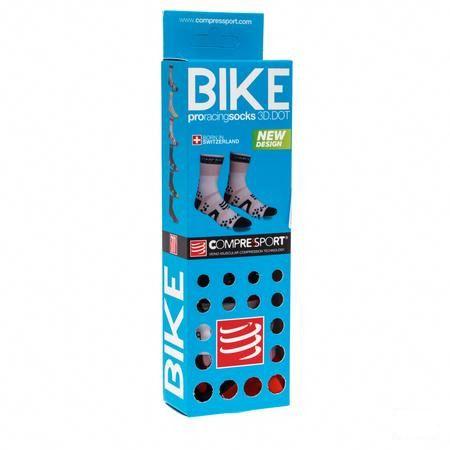 Compressport Racing Socks Bike Bl/Re T2  -  Ocebio