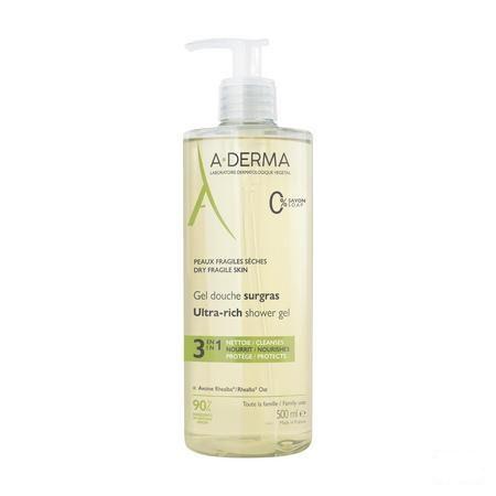 Aderma Douchegel Overvet 500 ml  -  Aderma