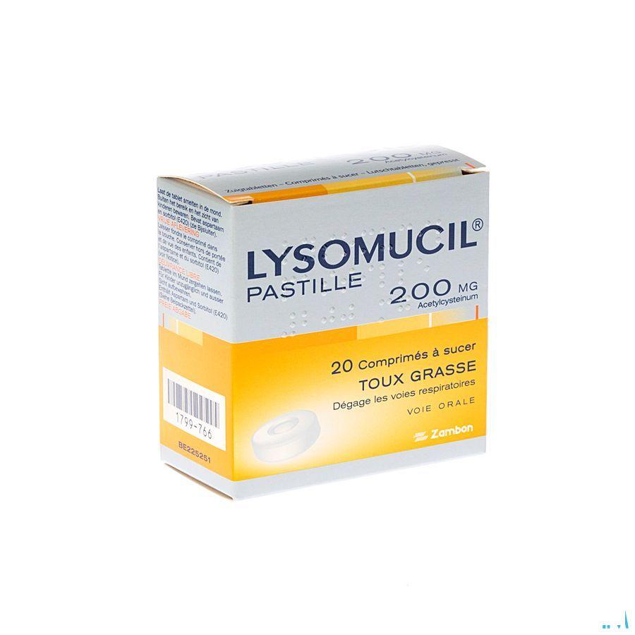 Lysomucil 200 Tabletten A Sucer - Zuigtabletten 20