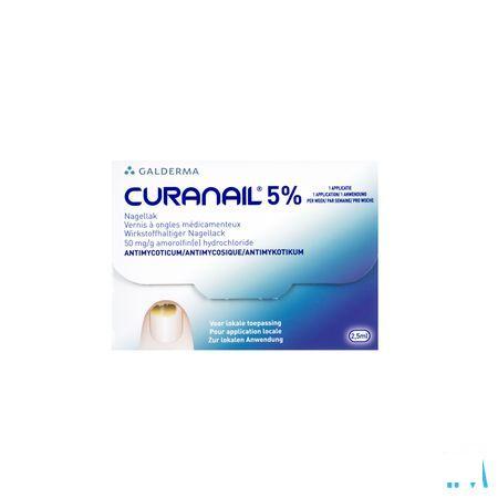 Curanail 5 % Nagellak 2,5 ml  -  Galderma Belgilux