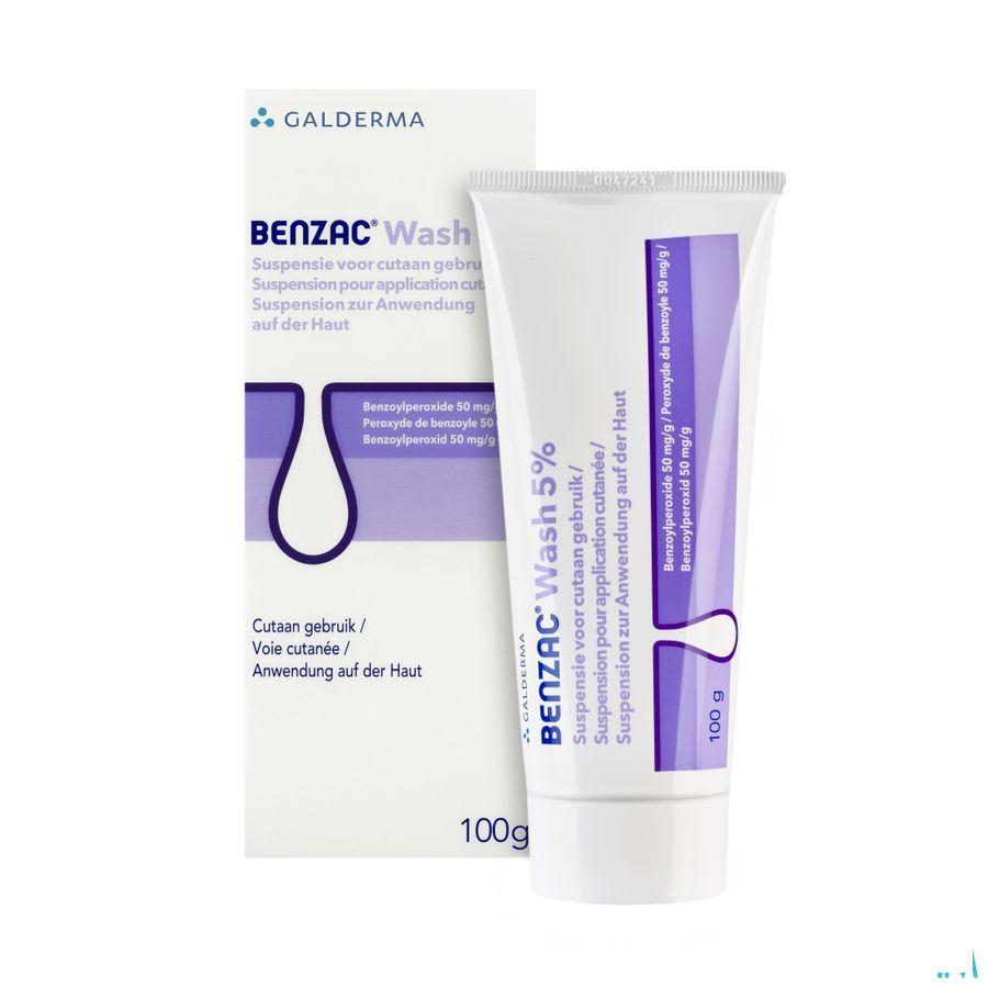 Benzac Wash Suspensie 5 % 100 gr  -  Galderma Belgilux