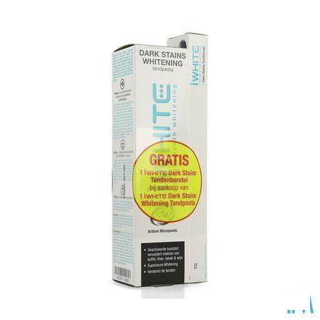 Iwhite Dark Stains Whitening Tandpasta Tube 75 ml