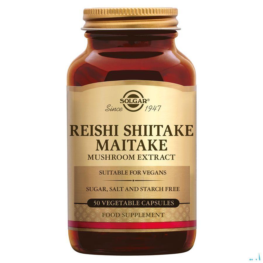 Reishi Shiitake Maitake Mushroom Extr. V-Capsule 50  -  Solgar Vitamins