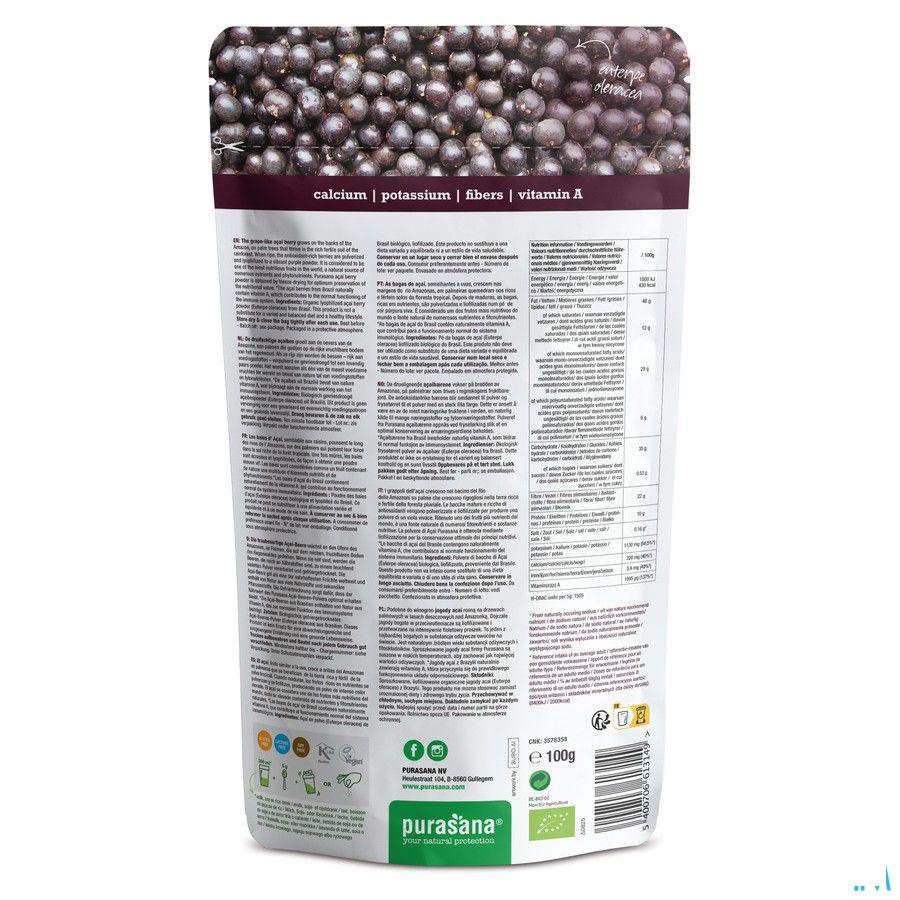 Purasana Acaibes Poeder 100 gr Be-bio-02