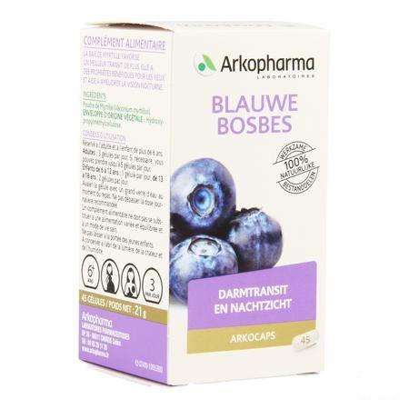 Arkocaps Bosbesvrucht Plantaardig 45  -  Arkopharma