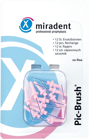 Miradent Pic-brush Brossette Rose 12  -  Eureka Pharma