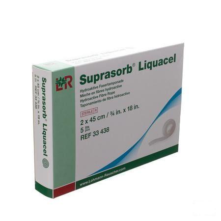 Suprasorb Liquacel Vezelverb Hydroact. 2X45Cm 5  -  Lohmann & Rauscher