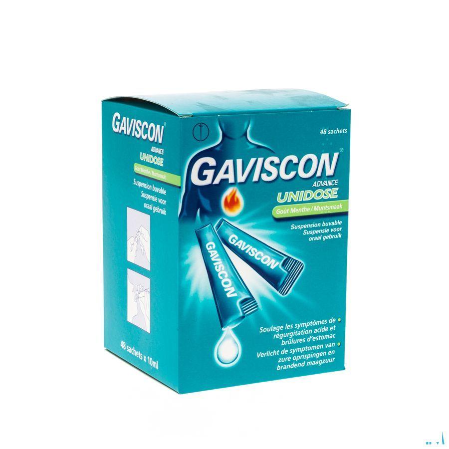 Gaviscon Advance Munt Ud Suspensie Orale Zakje 48x10 ml