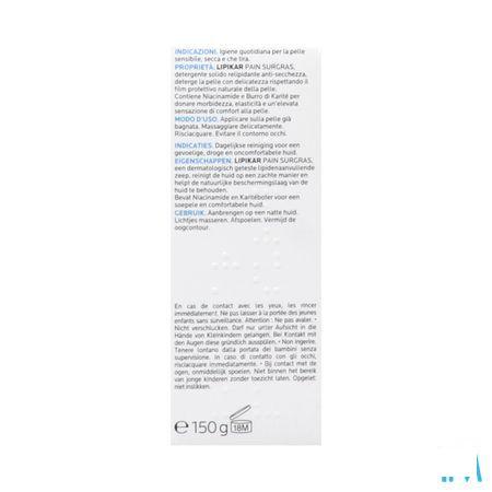 Lipikar Overvet Wasstuk 150 gr  -  La Roche-Posay