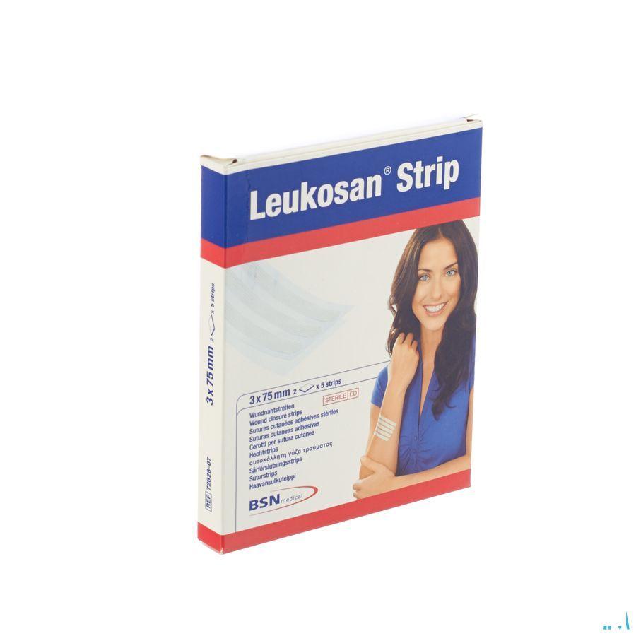 Leukosan Strip Ster 3X 75Mm Wit 2X 5 7262807