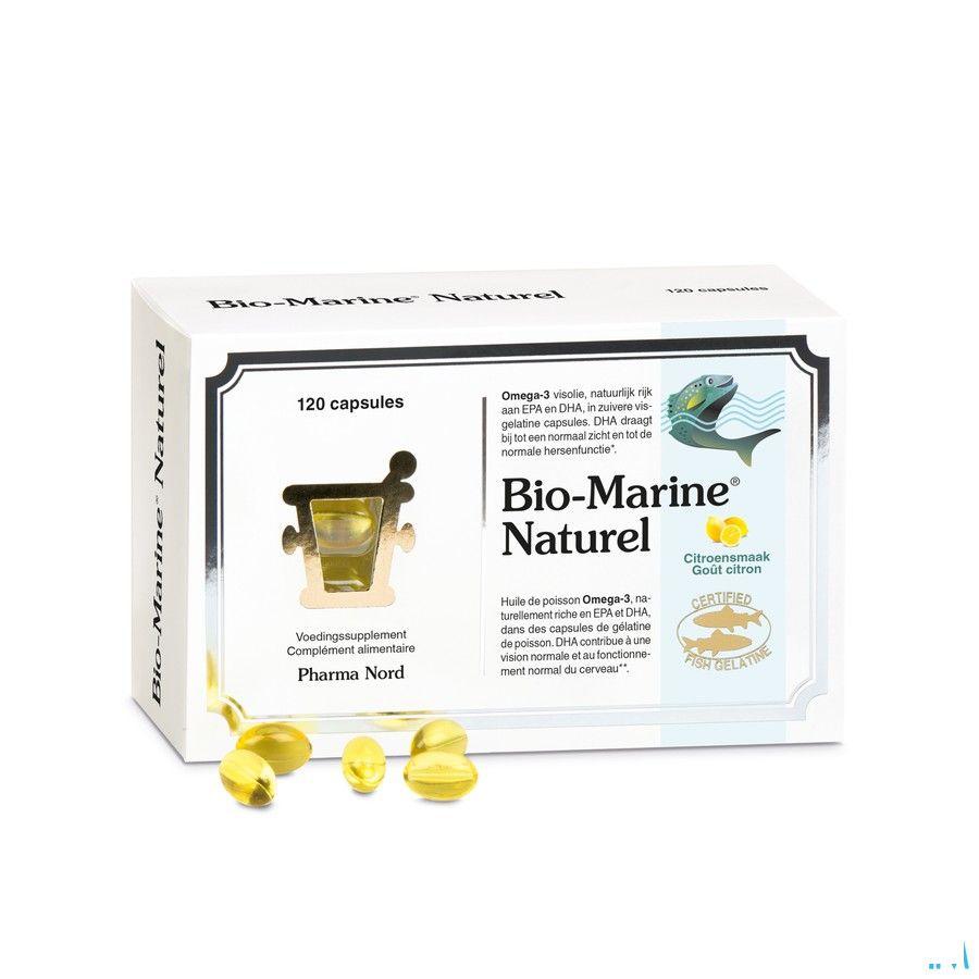 Bio Marine Naturel Citron Caps 120 X 500 mg  -  Pharma Nord