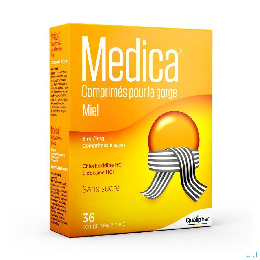 Medica Keeltabletten Honing Zuigtabl 36