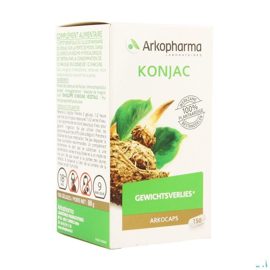 Arkogelules Konjac 150x500 mg  -  Arkopharma