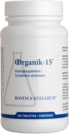 Biotics Oorganik-15 180 tabletten  -  Energetica Natura