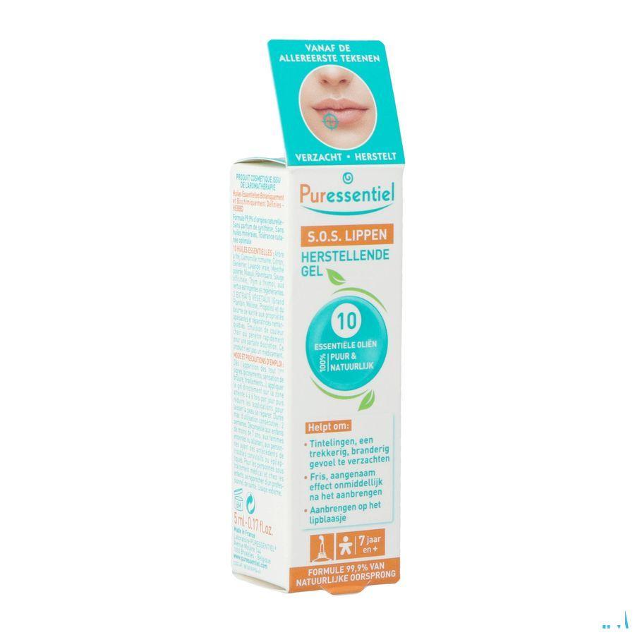 Puressentiel Sos Lippen Gel 10 Essentiele Olie 5 ml  -  Puressentiel