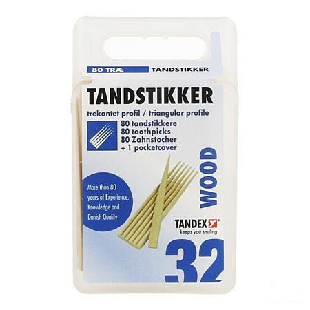 Tandex Toothpicks Wood 80  -  Deprophar