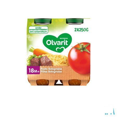 Olvarit Pasta Bolognaise 2x250 gr 18m00  -  Nutricia